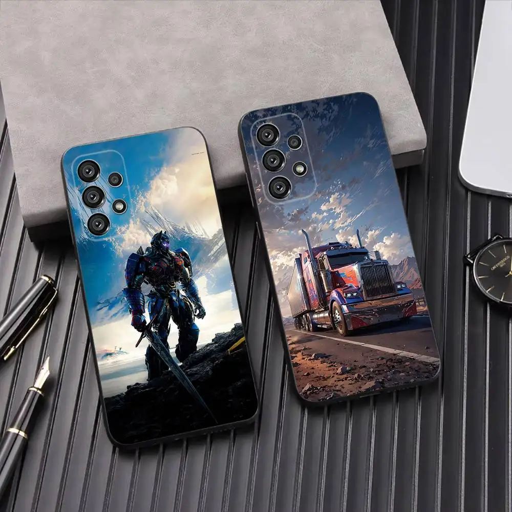

O-Optimus P-Prime Phone Case For Samsung Galaxy A13,A21s,A22,A31,A32,A52,A53,A71,A80,A91 Soft Black Shell
