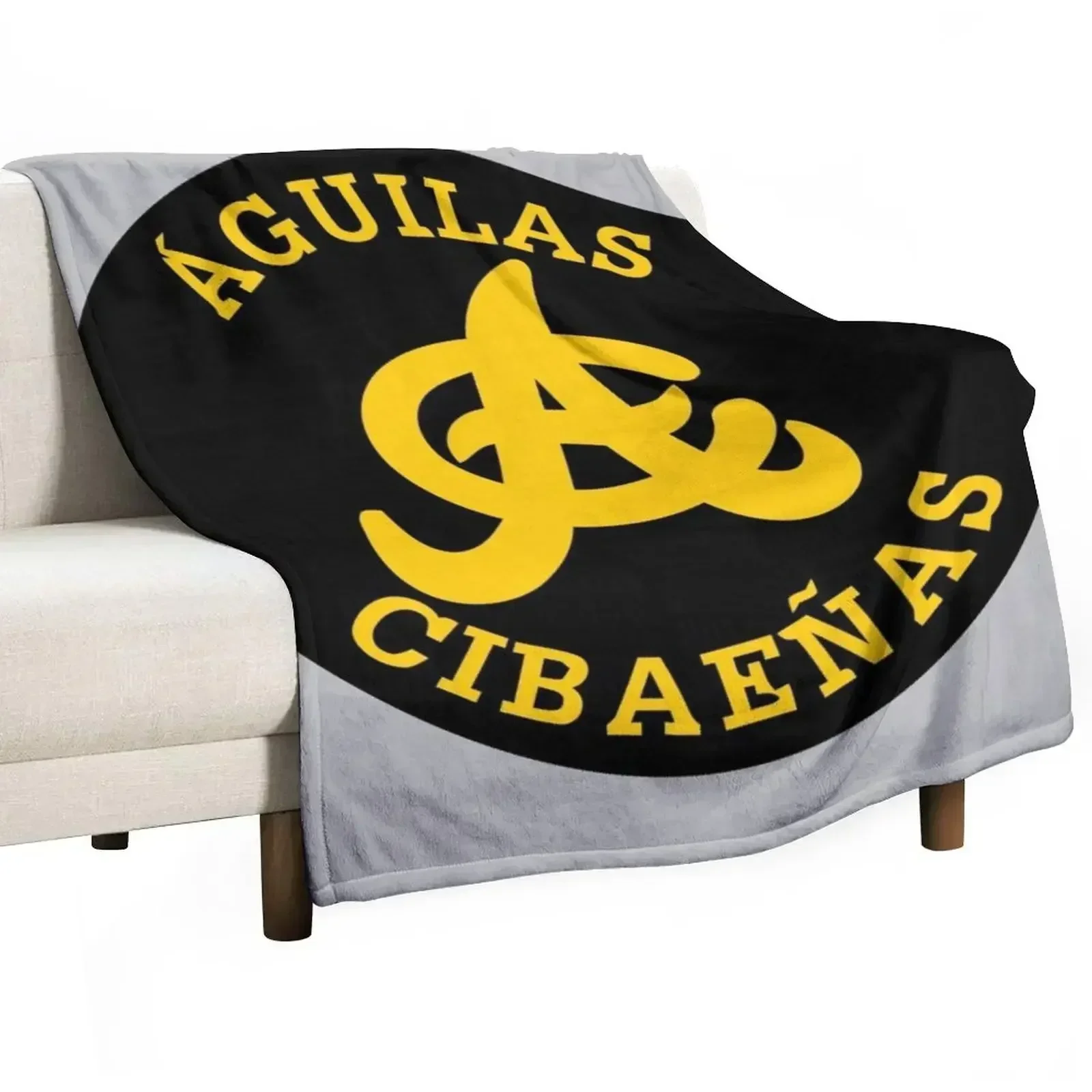 

Aguilas Cibaeas Jersey Throw Blanket Warm Accent Blanket for Living Room Decoration