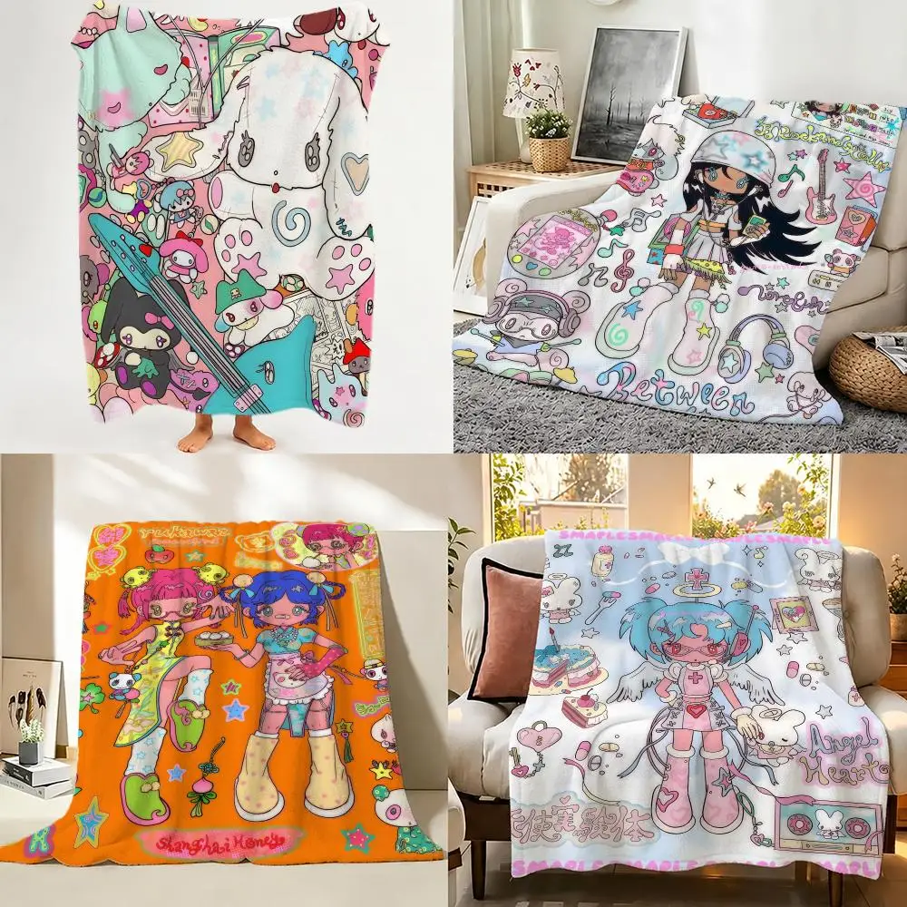 Pattern sunonebird cute Throw Soft Warm Flannel Throw Blanket, Sofa Bed Cover, Picnic Travel Home Decor