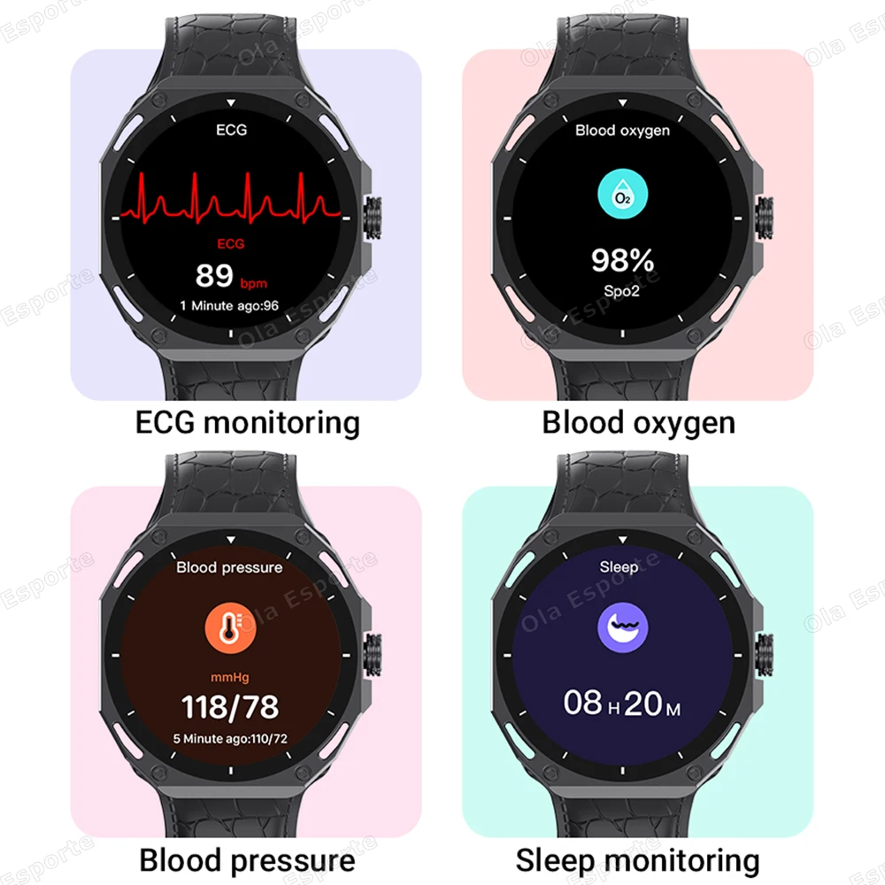 Relógio inteligente bt chamada gps esporte rastreador pressão arterial monitor de sono mostrador personalizado carregamento sem fio smartwatch 2025 para homens