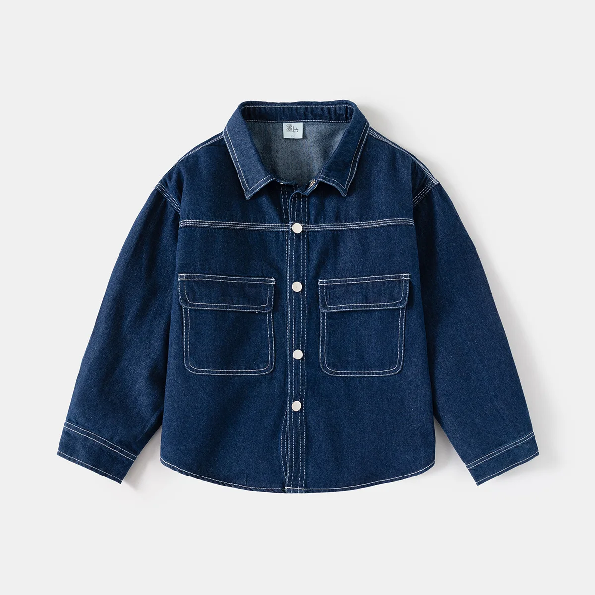 

Boys Denim Shirts Teenager Kids Tops Long Sleeve Children's Clothes 130-170cm for 6-13 Years Old Kids