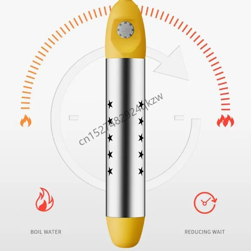 Aquecedor água imerso R9CD com temperatura inteligente tampa aço inoxidável