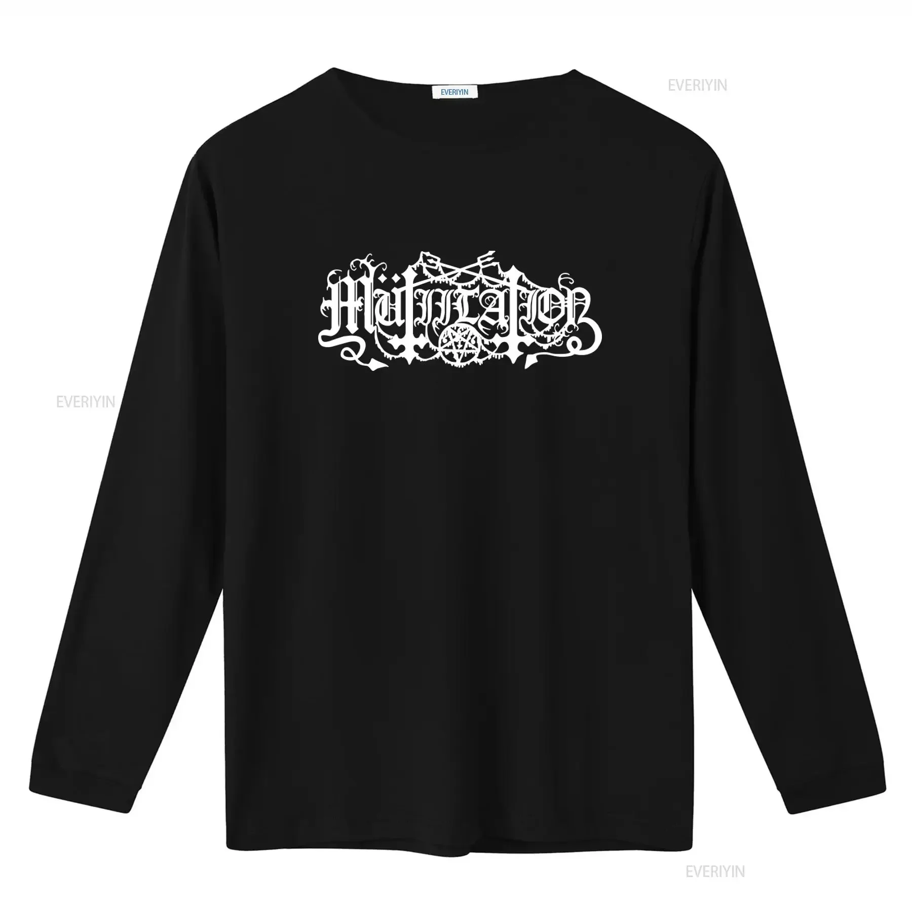 MUTIILATION New X Large Black Metal T Shirt with Intricate White Gothic Design vintage Washed Slightly designer clothes