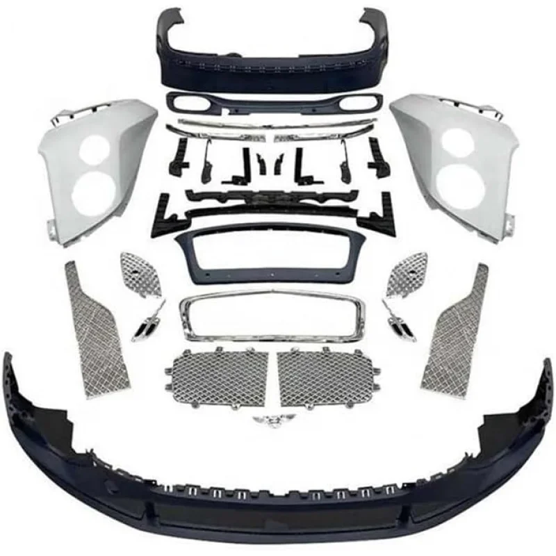 2017 Style Body Conversion Kit Compatible with Bentley Continental GT 2008 2009 2010 2011 2012 2013 2014 2015 - Front Bumper, Sp