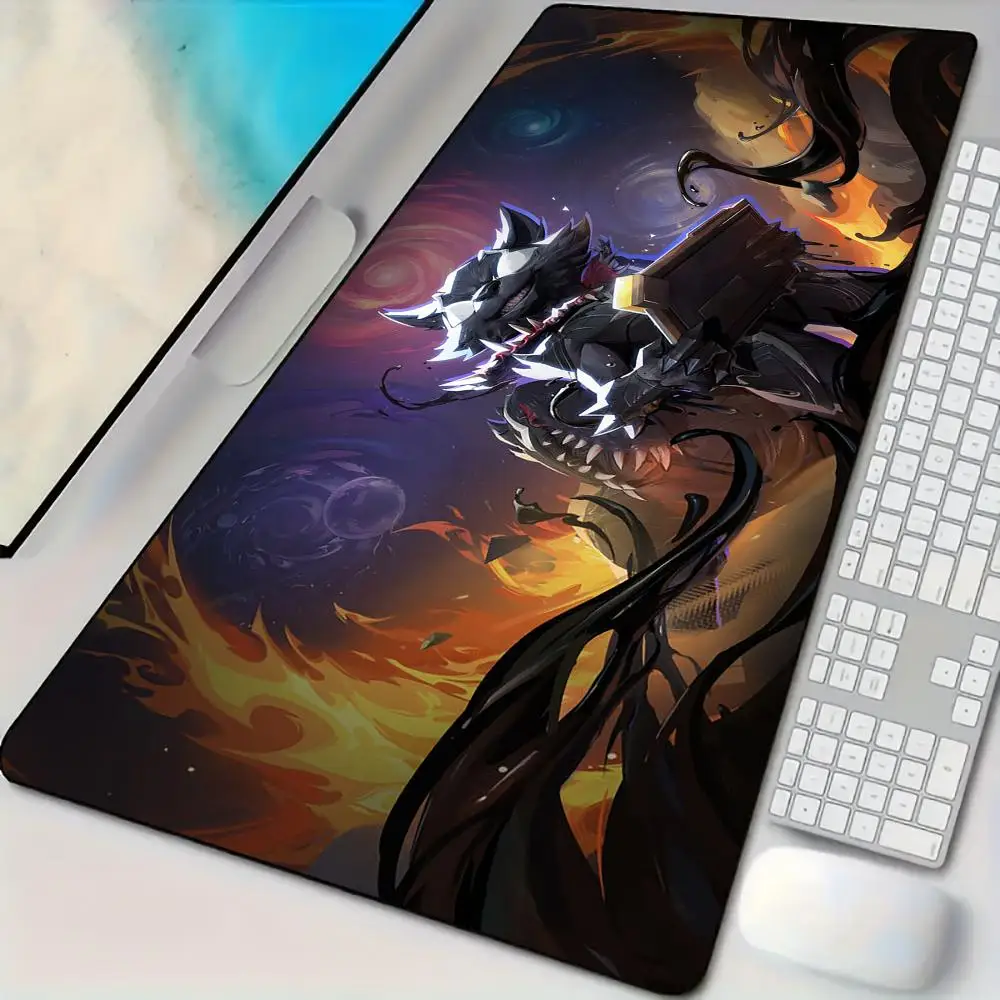 

Super Raccoon Warrior anime Mouse Pad Desk Mat with Stitched Edges non-Slip rubber base pc accessories Gaming mat magic playmat