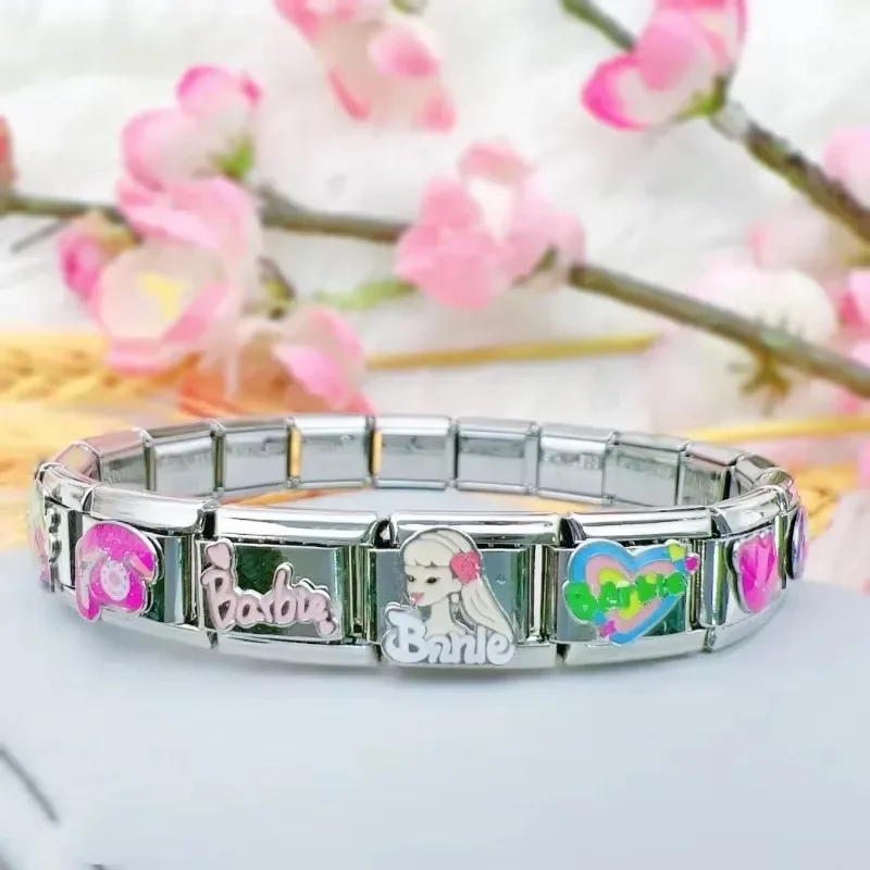 2025 moda urbana menina charme elástico links italianos caber 9mm pulseira modular fazendo mulheres diy jóias do dia das mães