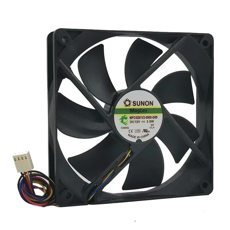 New Cooler Fan For SUNON MFC0251V2-000-G99 12V 3.0W 12025 12CM Chassis Cooling Fan 120*120*25MM