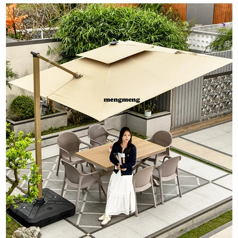 Custom Logo Large Garden Umbrellas Windproof & Waterproof for Poolside and Terrace