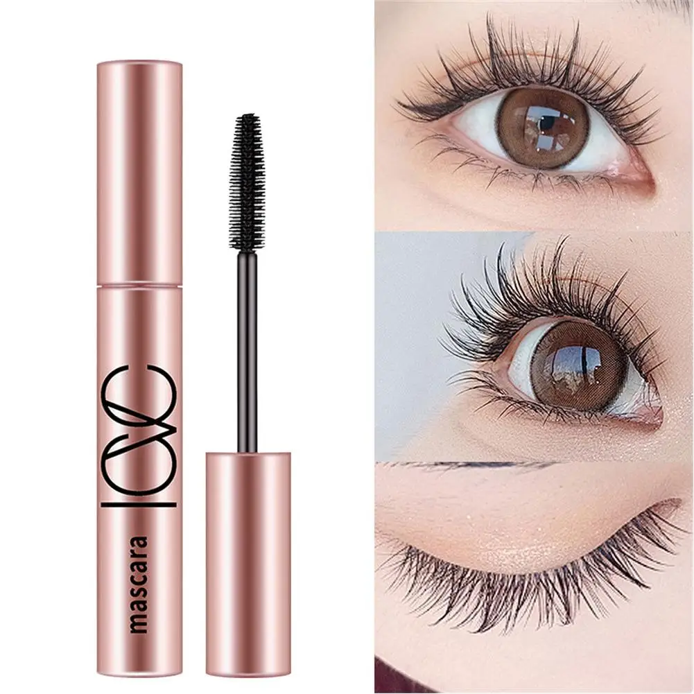 Black Waterproof Mascara Lengthening And Volumizing, Smudge-Proof Sweat-Proof All Day Wear For Natural Look, Long Lasting Curl