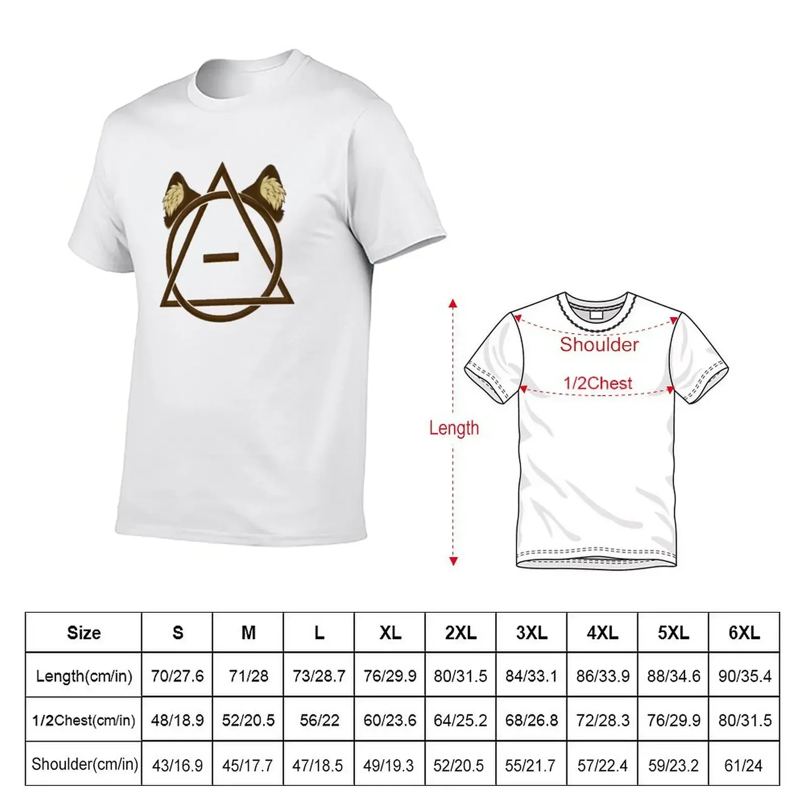 Feline Ears Brown Therian ThetaDelta T-Shirt vintage anime shirt blacks t shirts for men graphic