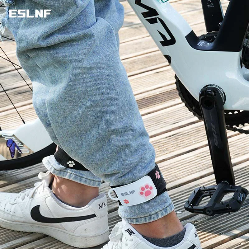 Bandas de alta elasticidad para ciclismo, correas de tobillo para piernas, pantalones de bicicleta, cinturón para pantalones de bicicleta