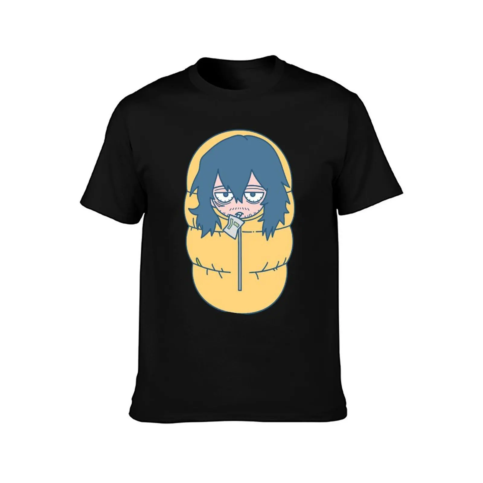 Mens Best Aizawa Sensei Sleeping Bag Gifts For Movie Fans T-Shirt Summer Casual Cotton Tee Oversized Streetwear Tops