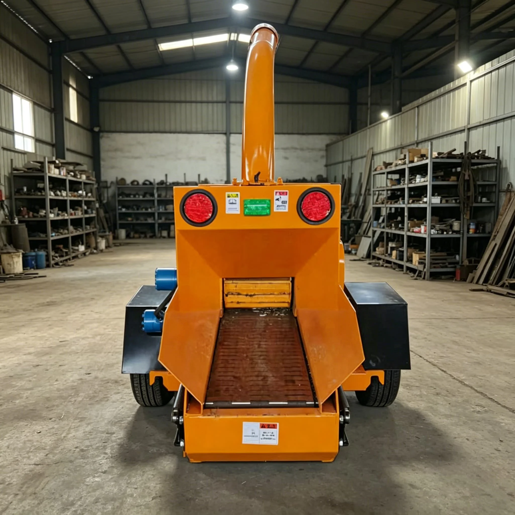 Gear Wood Chopper Hydraulic Shredder Tree Branch Chipper Hammer Mill 220v Forestry Machinery High Output Diesel Engine