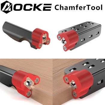 AOCKE couteau de coupe de bord pour le travail du bois, lame de raboteuse manuelle d'angle, outils manuels, ébavurage du bois, chanfreinage, grattoir à filet