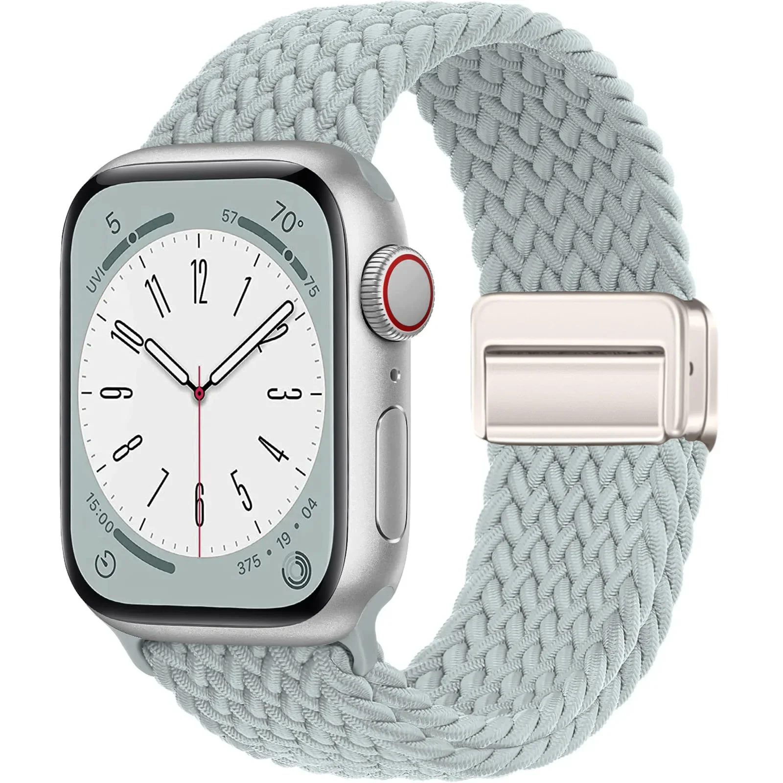 Braided Strap for Apple Watch Ultra 2 Bracelet 44mm 40mm 45mm 49mm 41mm 38mm Magnetic Buckle Band iWatch Series SE 7 3 5 6 8 9