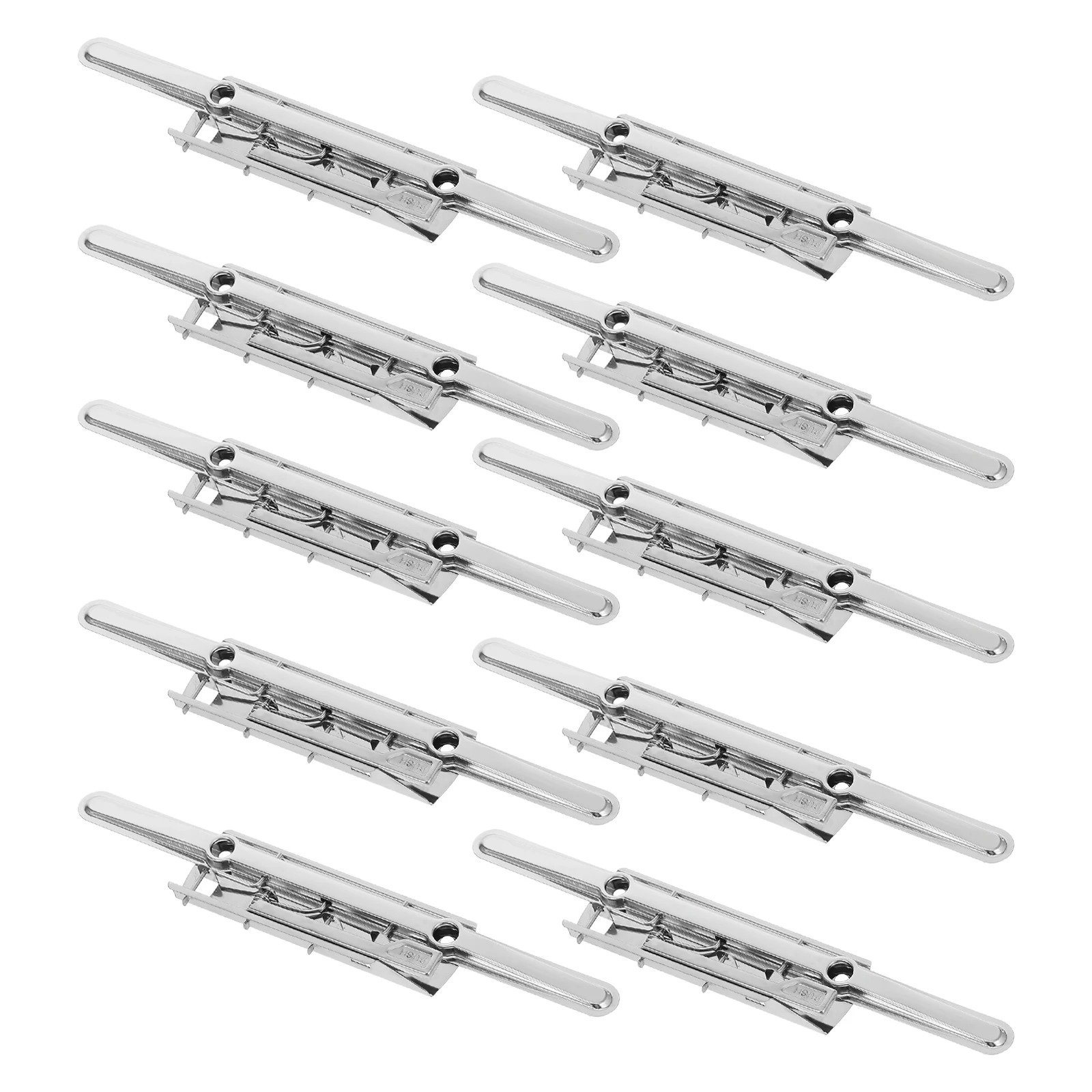 

10pcs Folder Clipboard Clip Long Press Metal Clamp For Documents Notebooks Archives Multifunctional Office Supplies File