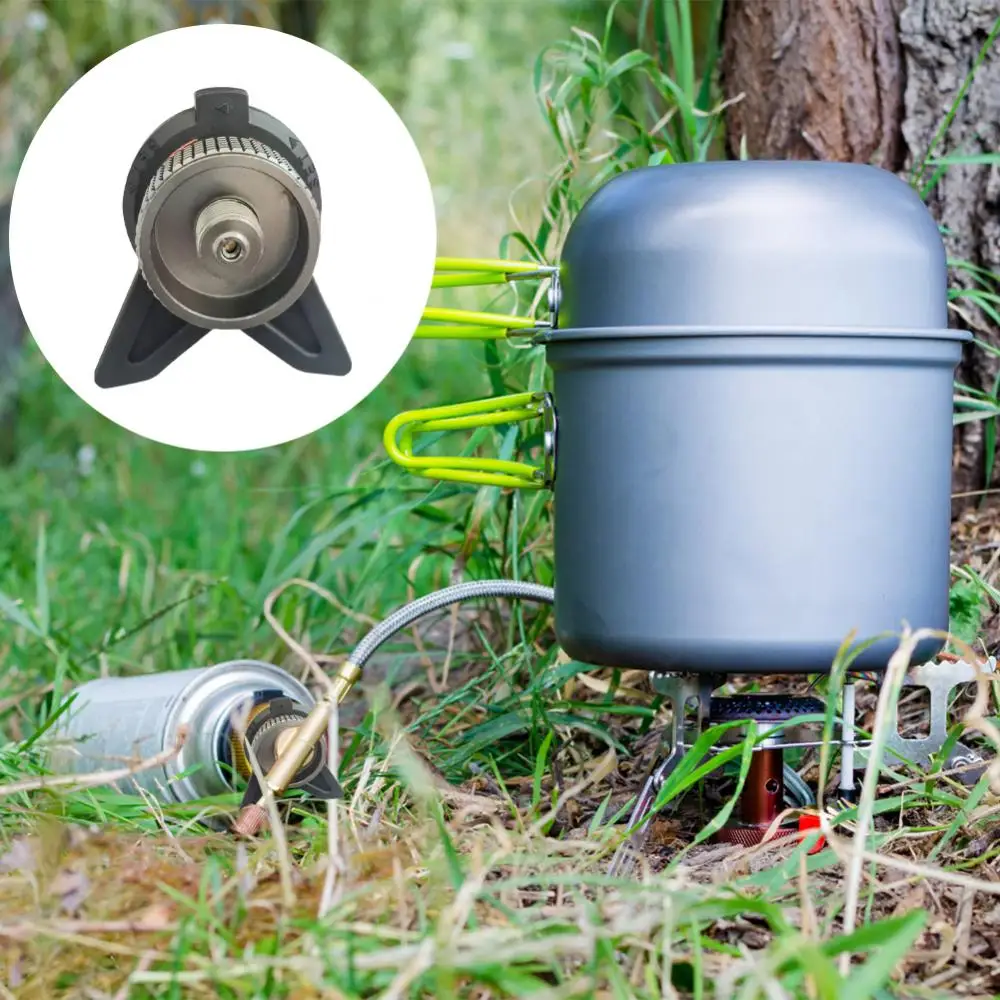 Gas Tank Accessories Light-duty Easy Install Portable Camp Outdoors Gas Cooker Adapter Gas Tank Conversion Head