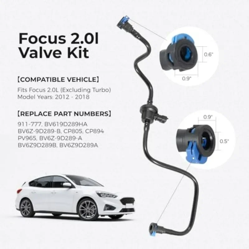 BV619D289HA Auto-Aktivkohlefilter-Magnetventil-Baugruppe mit Schlauch für Ford Focus 2012-18 BV619D289GC BV619D289GD Autozubehör – Detail 4