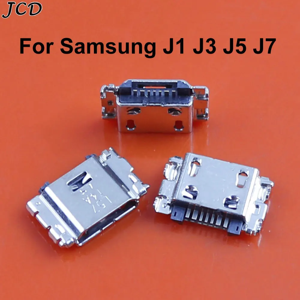 JCD 10-50PCS For Samsung J1 J100 J100F J5 J500G J5008 J3 J300 J300F Micro USB Charging Port Jack Socket Charger Connector Dock