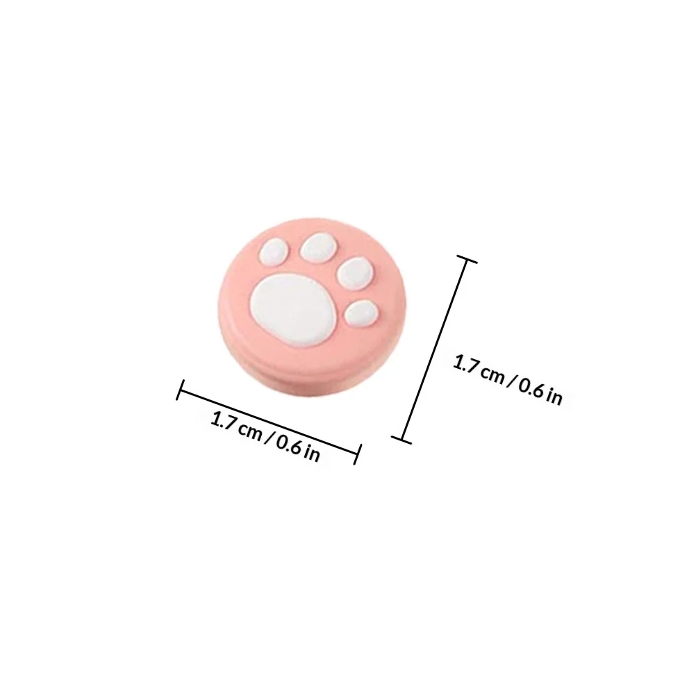 16 Peças de Protetores de Joystick em Silicone Macio em Forma de Pata de Gato, Confortáveis e Antiderrapantes para Controle de Jogos