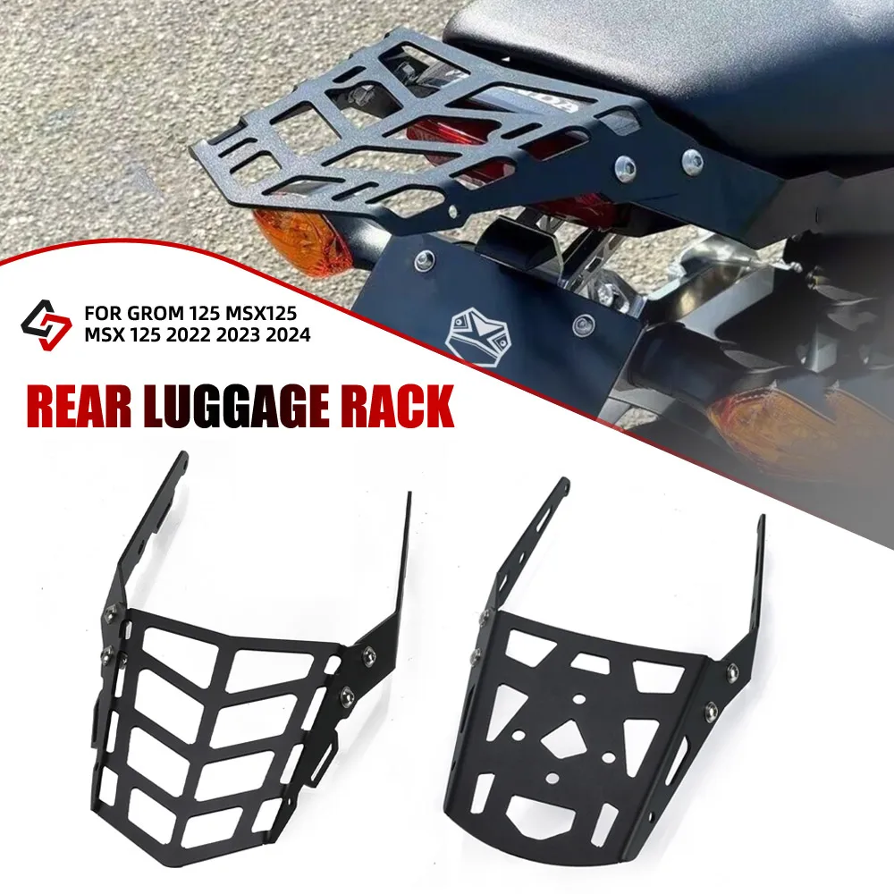 Motorcycle Rear Luggage Rack For Honda Grom 125 MSX125 MSX 125 2022 2023 2024 Rack Holder Rear Seat Luggage Rack Bracket Shelf
