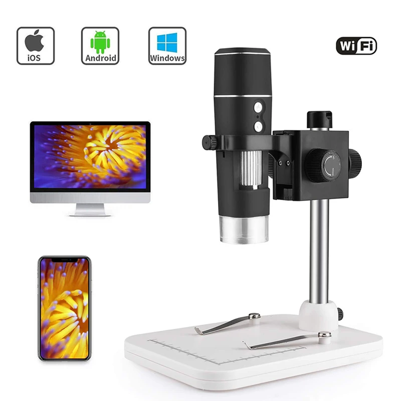 For Wireless 2MP 1080P magnifying usb microscopecamera digital WiFi Microscope for phone pcb repair