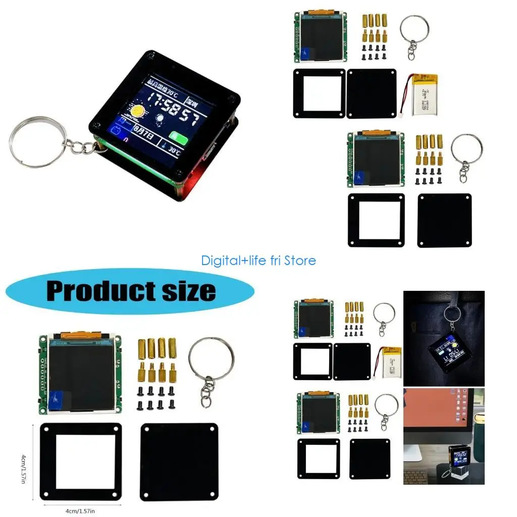 

E06D 1.44in LCD Display Screen Base on ESP32 Development Board Small Pendant