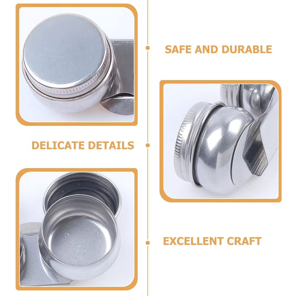 

Stainless Steel Oil Palette Cup Portable Paint Mixing Container Brush Cleaning Pot Lid for Oil Painting