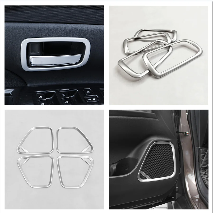 

For Mitsubishi Outlander 2016-2021 Accessories Door Speaker Audio Inner Side Car Door Handle Pull Bowl Cover Trim Car Styling