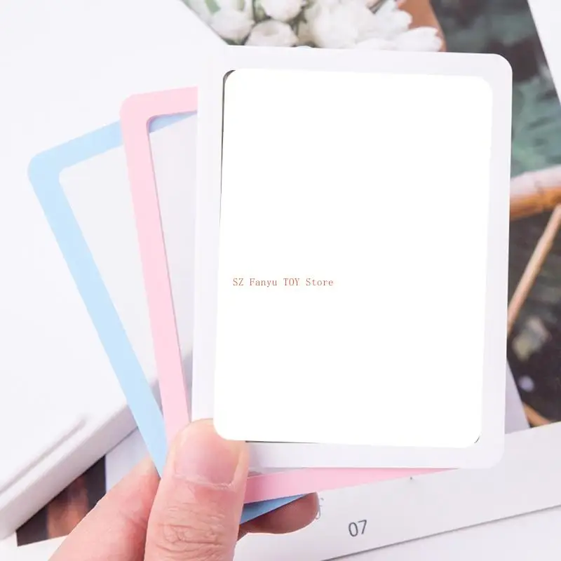 96GC 10PCs PVC Card Sleeves AntiFade Protective Colorful Border Collector Card Holder