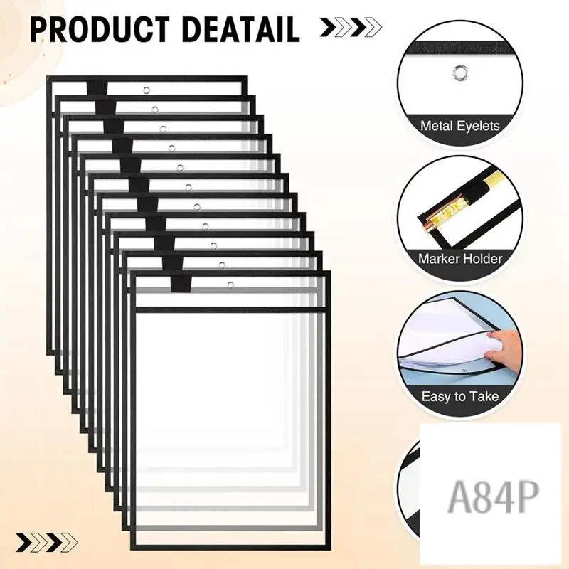 

25 Piece File Folders 9 X 12 Inch Work Note Holder Dry Erase Pockets For Teachers Work Classroom Organization Supplies B Durable