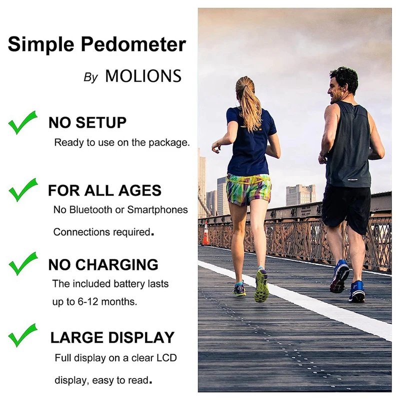 Pedometer For Walking Accurate Pedometer With Big Display And Belt Clip For Men Women Kids And Elders