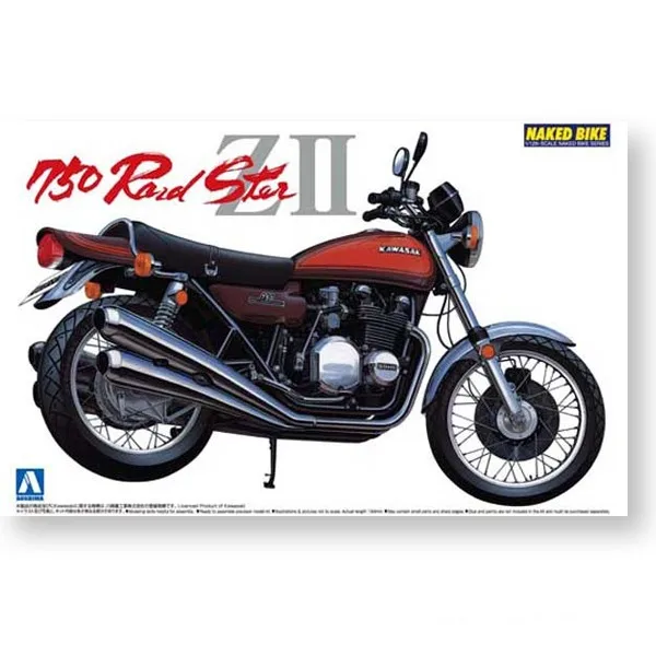 Aoshima 04150 Static Assembled Car Model Toy 1/12 Scale For Kawasaki 750RS Z2 ZII heavy motorcycle model kit