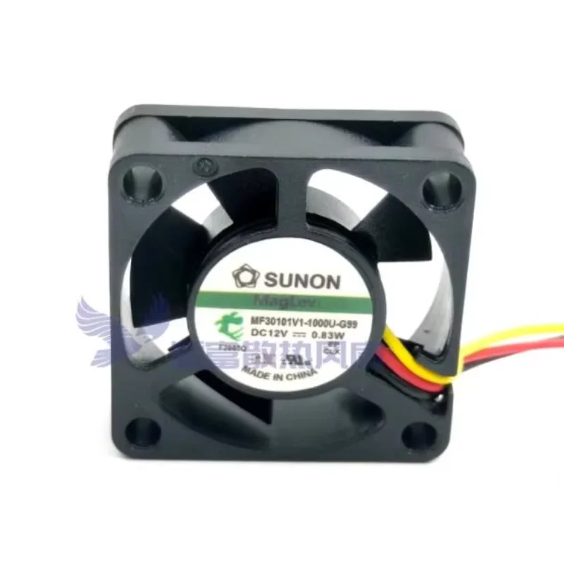 

SUNON MF30101V1-1000U-G99 DC 12V 0.83W 30x30x10mm 3-Wire Server Cooling Fan