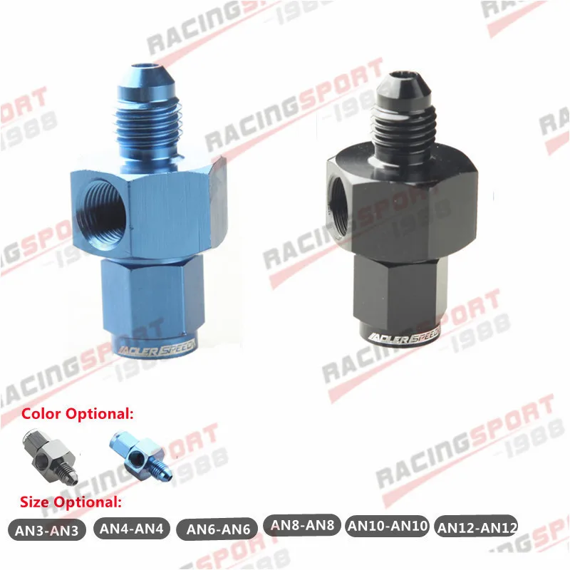 ADLERSPEEDFuel Pressure Take Off Fitting AN6/AN8/AN10 Male to Female 1/8 NPT Swivel Joint Connection Gauge Port Hose Adapters