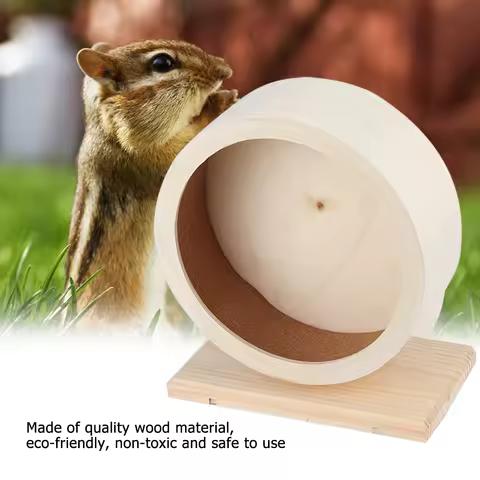 Hamster House Hamster Wooden Hamster Hamster Small Pets Wooden House Funny Wheel Running Rest Playing Exercise