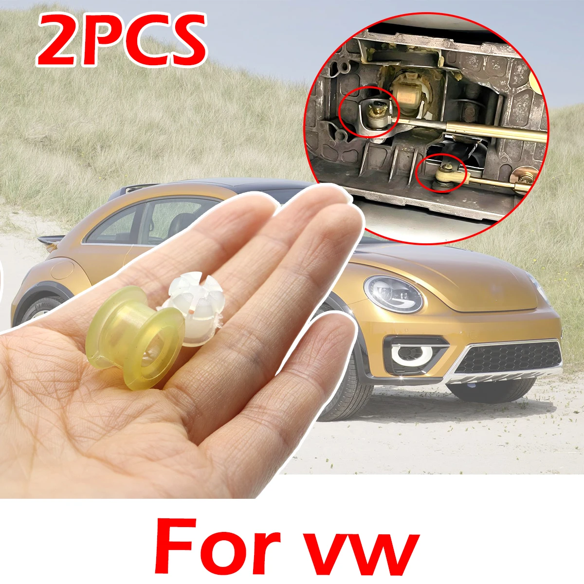 5Pcs Manual Gear Shift Lever Cable Bushing Repair Kit Gearbox Selector End Linkage Rubber Sleeve Clip For vw Jetta audi a3 LEON