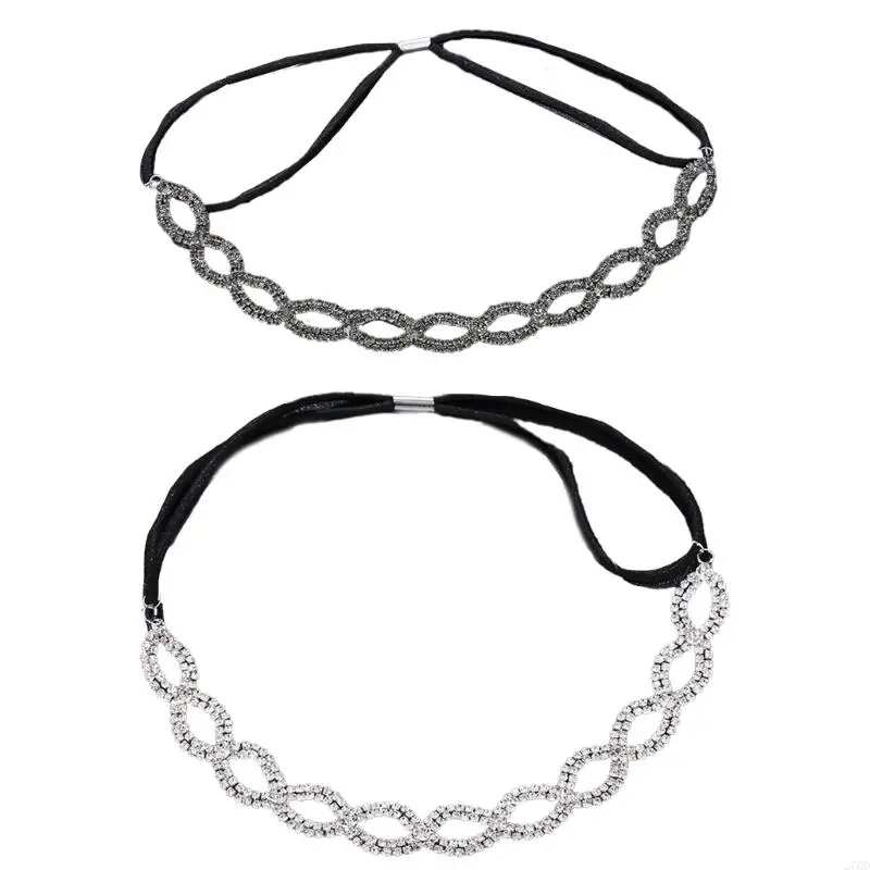 

270D Glinting Crystal Headband Queen Hair Hoop for Pageant Prom Bridal Wedding Bridal Wedding Hair Accessories