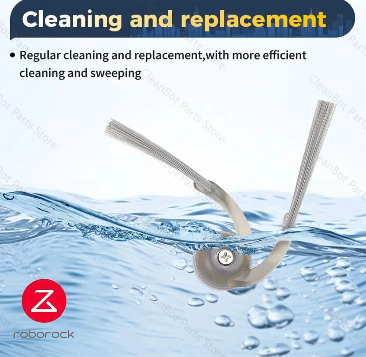 Original Roborock Qrevo Curv 2 Pro Vacuum Cleaner Accessories Filter, Side/Main Brush, Mop, Dust Bag & Main Brush Cover Optional