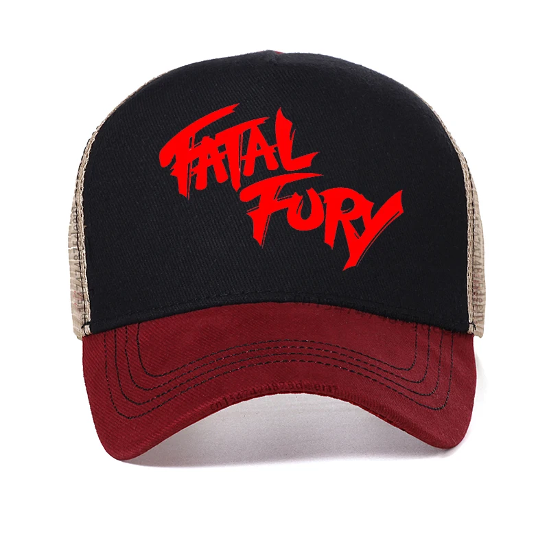 King of Fighters Fatal Fury Terry Bogard Baseball Cap Cosplay Adjustable Hat Unisex Outdoor Sports mesh ventilation hats