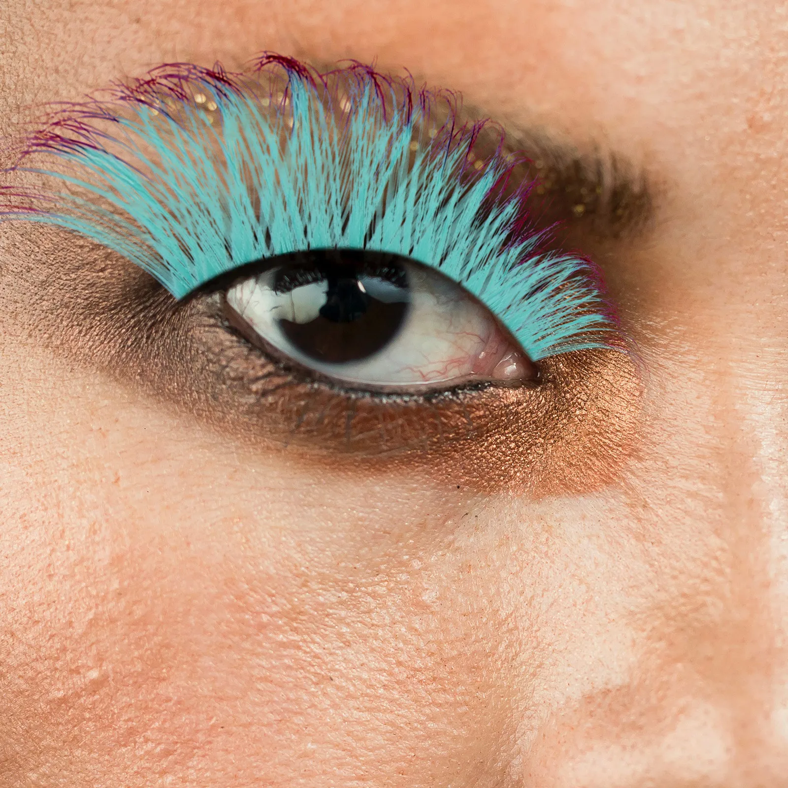 5 Par Sztucznych Rzęs Naturalnie Wyglądające Kolorowe Kręcone Pojedyncze Przedłużenia Wygodne w Noszeniu Narzędzia do Makijażu dla Kobiet na Imprezy