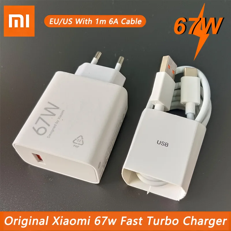67W Xiaomi Original Turbo Fast Charger EU US GaN Adapter For Mi 15T 14T 13 12 Poco X6 Pro X5 C85 4G F5 Redmi Note 14 13 Pro K80