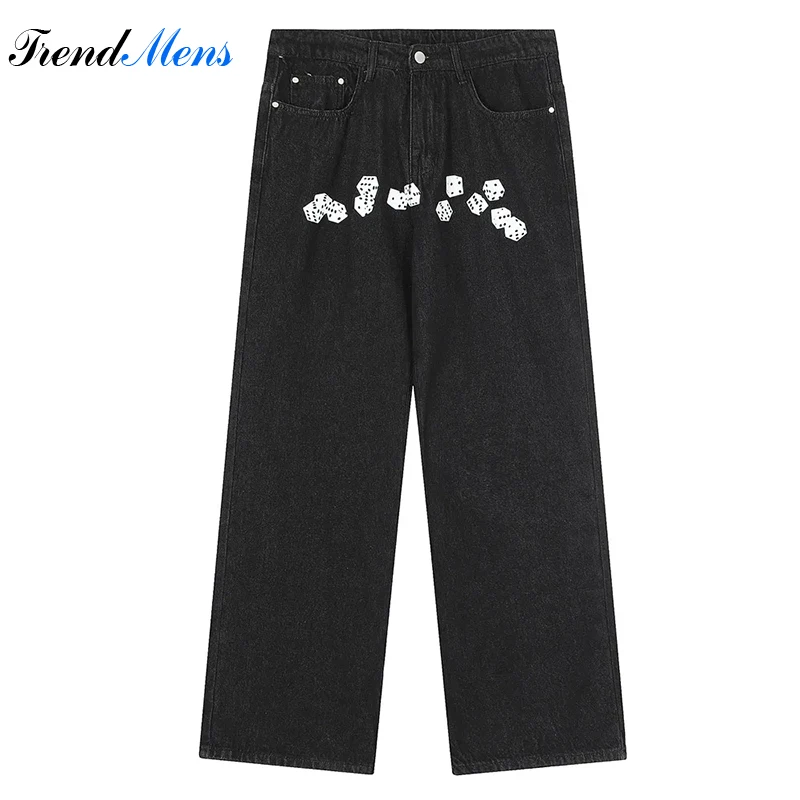 

Y2k Jeans for Men Baggy Pants Straight-leg Casual Trousers Print Graphic Pantalon Homme Man Hip Hop Streetwear Ropa Hombre Kanye