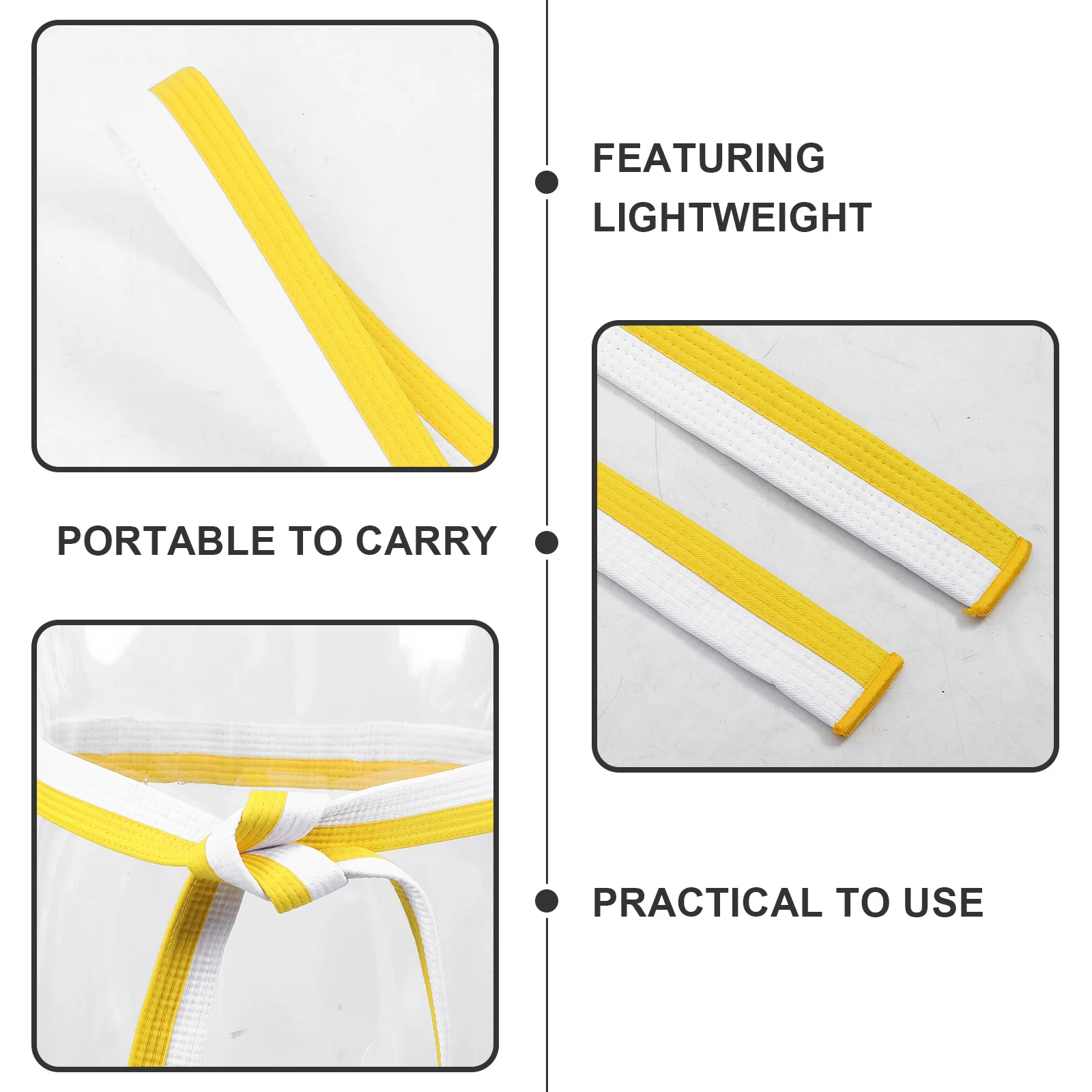 

Taekwondo Belt Karate Training Martial Art Uniform Waist Band Lightweight Durable For Men Women Practice Gear Flexibility