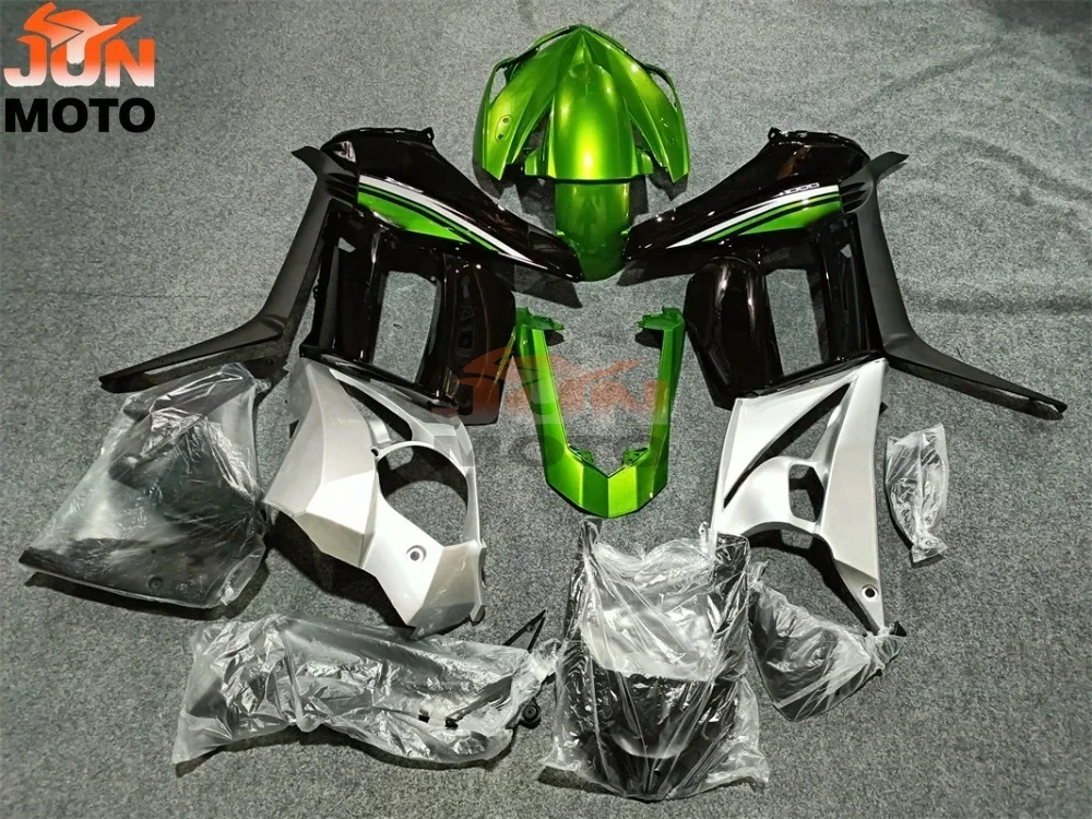JUN Custom Fit For Kawasaki Z1000SX Fairings Z1000 SX Abs Fairing 2010-2014 SX with Bag EDITION Full Body Kits Pearl Green Black