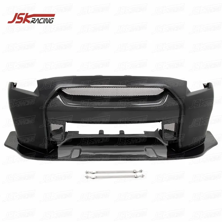 

LB STYLE HALF CARBON FIBER FRONT BUMPER FOR 2008-2016 NISSAN GTR R35