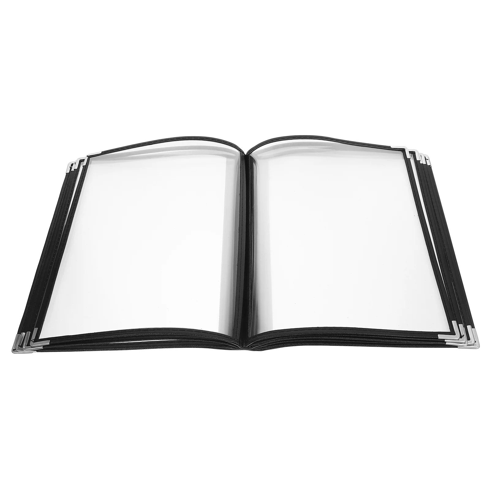 

Recipe Folder Restaurant Menu Holders Covers with Interior Album Corner Pages Pvc