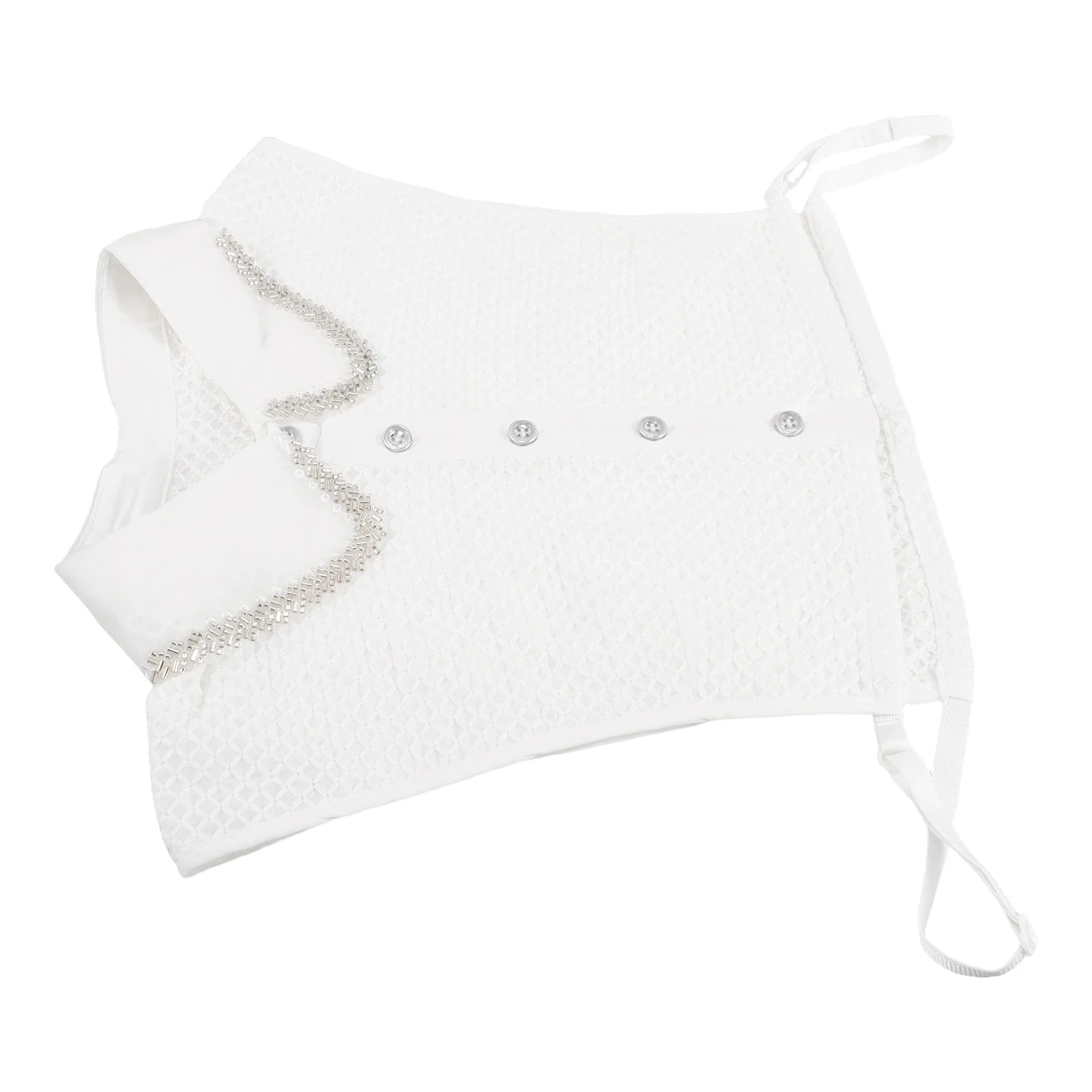 

Women White Lace Detachable Half Shirt False Collar Decorative Fake Collar for Blouse Sweater Dress Women Collars