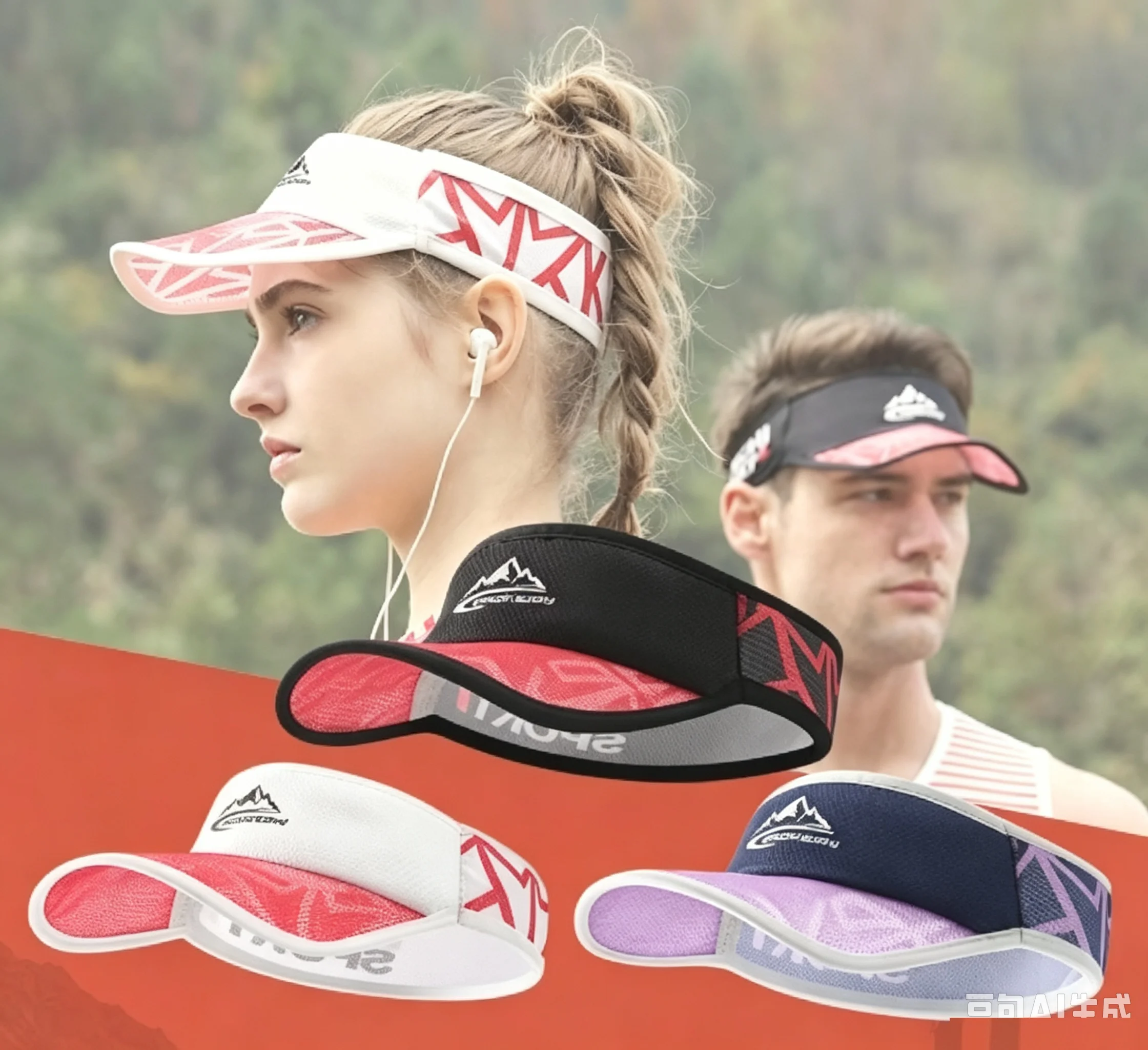 Summer Sun Visor Hats for Men Women Outdoor Sports Caps Running Cycling Hiking Lightweight Breathable Baseball Golf Hats