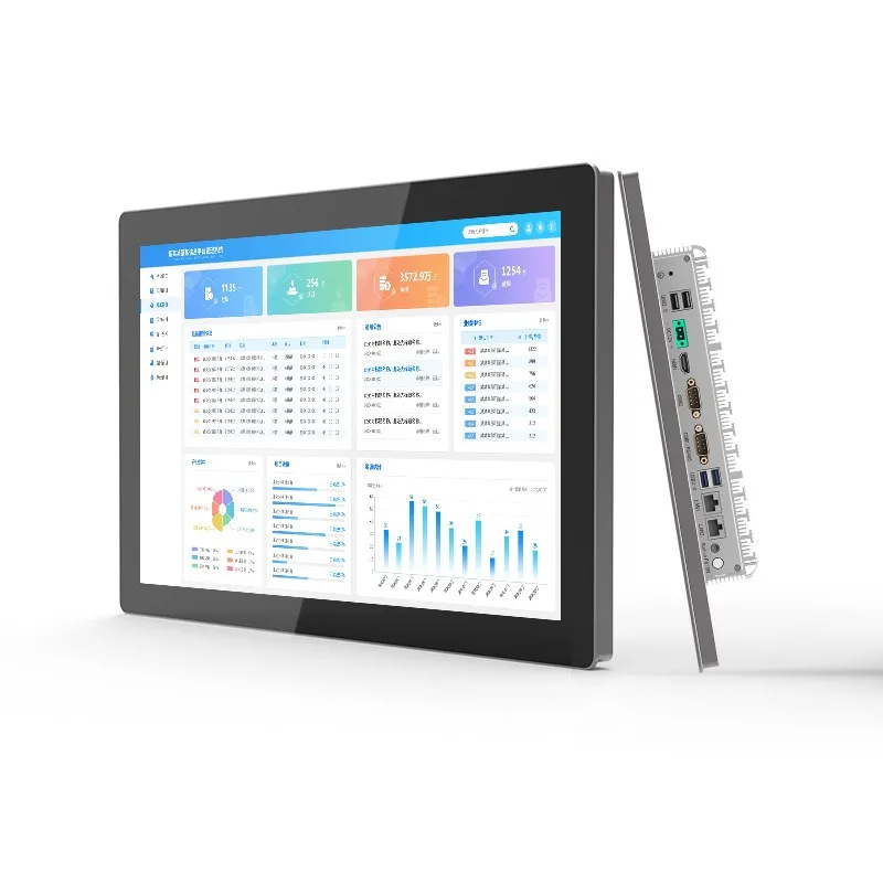 

Fully enclosed embedded capacitor, industrial grade x86 industrial control all-in-one computer touch screen computer